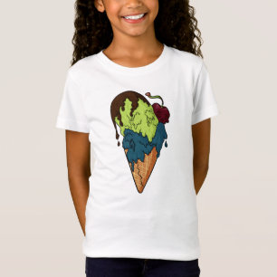 Camiseta Crema de hielo de cráneo mágico y dulce mortal