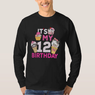 Camiseta Crema de hielo de gato es mi gif de 12 años