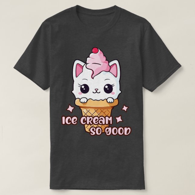 Camiseta Crema de hielo de gato gitano tan bueno (Diseño del anverso)