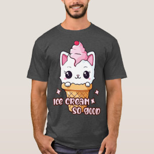 Camiseta Crema de hielo de gato gitano tan bueno