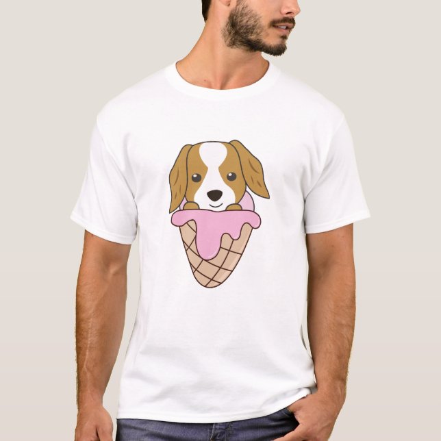 Camiseta Crema De Hielo De Perro De Cocker Spaniel Waffle C (Anverso)