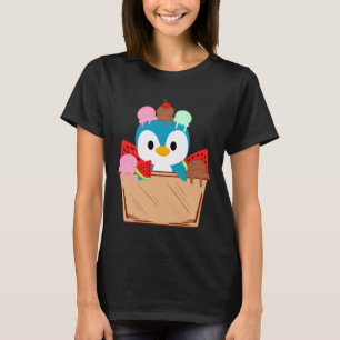 Camiseta Crema de hielo de pingüino lindo amor Zookeeper An