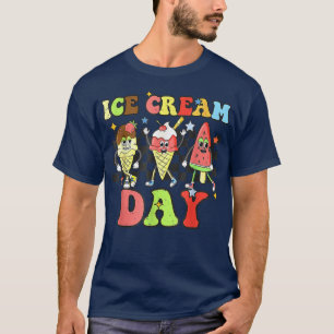 Camiseta Crema De Hielo Día Camisas Verano Fiesta Hielo Nac