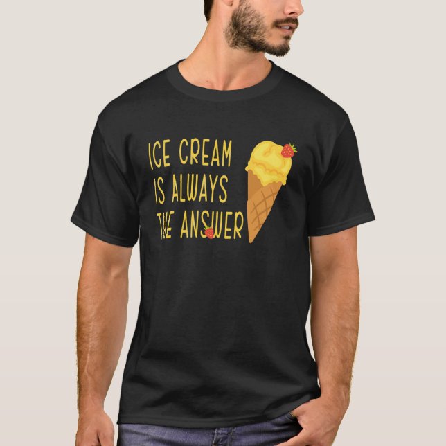 Camiseta Crema De Hielo Día De Limón Fresa Crema De Hielo S (Anverso)