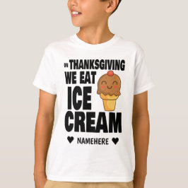 Camiseta Crema de hielo en Acción de Gracias