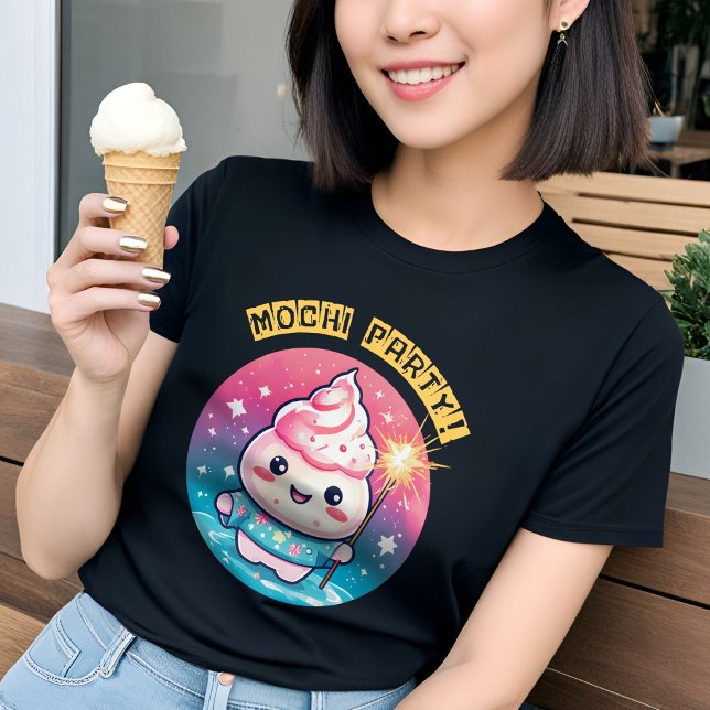 Camiseta Crema de hielo Kawaii Mochi (Subido por el creador)