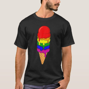 Camiseta Crema de hielo Mes del Orgullo LGBT Bandera arcoir