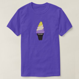 Camiseta Crema de hielo no binario LGBTQIA+ Pronoune Cone