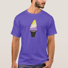Camiseta Crema de hielo no binario LGBTQIA+ Pronoune Cone