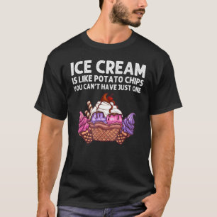 Camiseta Crema De Hielo Para Hombres Femeninas Hielo Crema