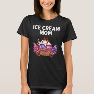 Camiseta Crema De Hielo Para Las Mujeres Madre Alimento De