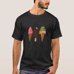 Camiseta Crema de hielo Scoop Popsicle Gelato Helado Crema