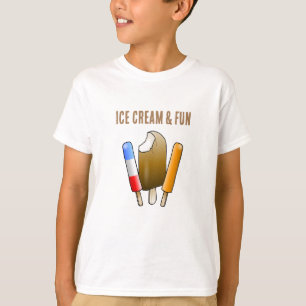 Camiseta Crema de hielo y cumpleaños divertidos