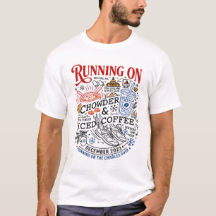 Camiseta Crema de mariscos de Boston y café helado para cor
