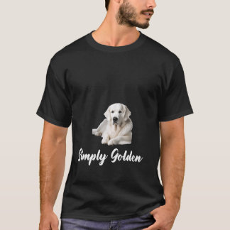 Camiseta Crema de oro blanco crema de oro simple dorado