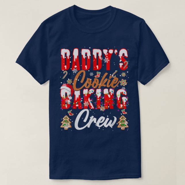 Camiseta Crema de pan de galletas de papi Navidad Santa Bak (Diseño del anverso)