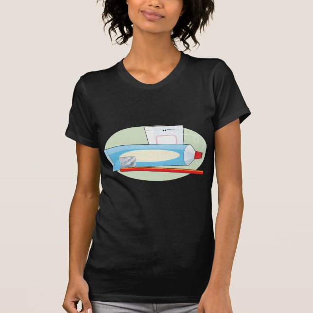 Camiseta Crema dental y cepillo (Anverso)