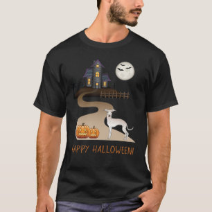 Camiseta Crema Iggy Perro Lindo Y Casa Embrujada De Hallowe