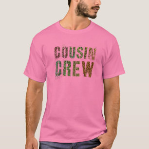 Camiseta Crema rosa de COUSIN Leopardo de impresión Grammy