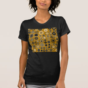 Camiseta Crema vintage y los años 50 blancos Resumen de art