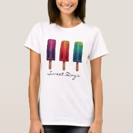 Camiseta Cremas de hielo acuáticas cúrcules popsicas