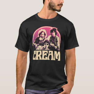 Camiseta cremas hombre mujer banda gráfico retro