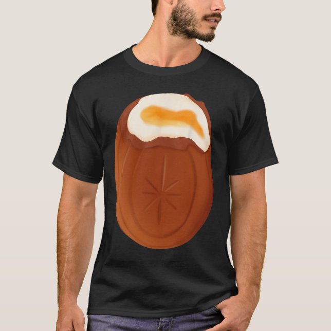 Camiseta Creme Egy Chocolate Easter Quirky Weird Funny (Anverso)