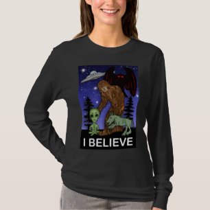 Camiseta Creo   ALIMENTACIÓN ALIMENEA Mothman UFO Chupacabr