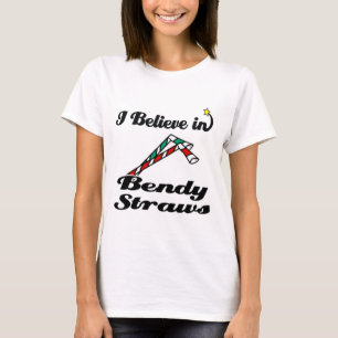 Camiseta creo en bendy straws