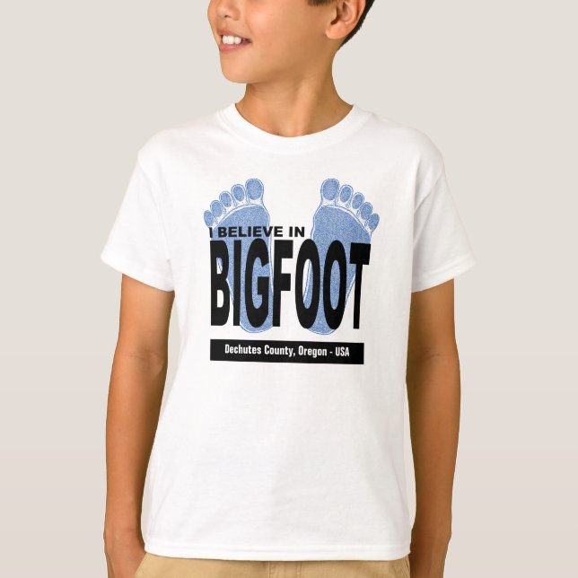 Camiseta Creo en Bigfoot (Anverso)