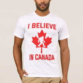Camiseta Creo En Canadá - Gracioso Pie Grande
