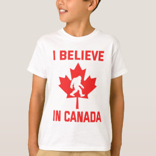 Camiseta Creo En Canadá - Gracioso Pie Grande