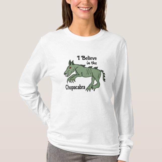 Camiseta Creo en Chupacabra (Anverso)