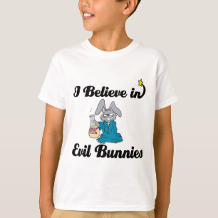 Camiseta creo en conejos malvados