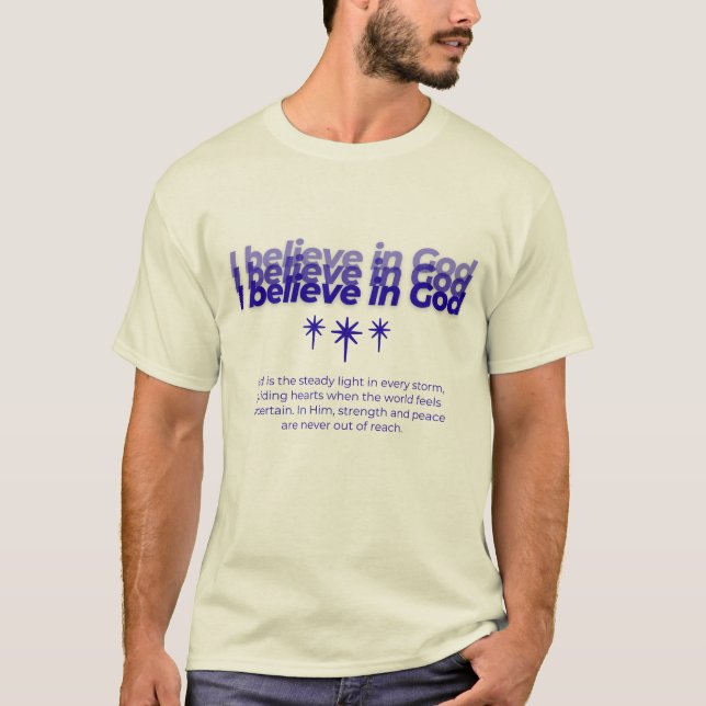 Camiseta Creo en Dios (Anverso)