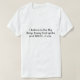 Camiseta Creo en dios de la teoría de "Big Bang" hablé… (Diseño del anverso)