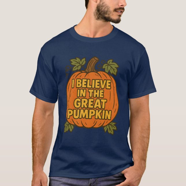 CAMISETA CREO EN EL GRAN PUMPKIN (Anverso)