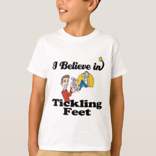 Camiseta creo en hacer cosquillas en los pies