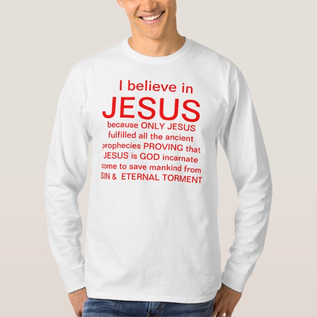Camiseta Creo en Jesús (Anverso)