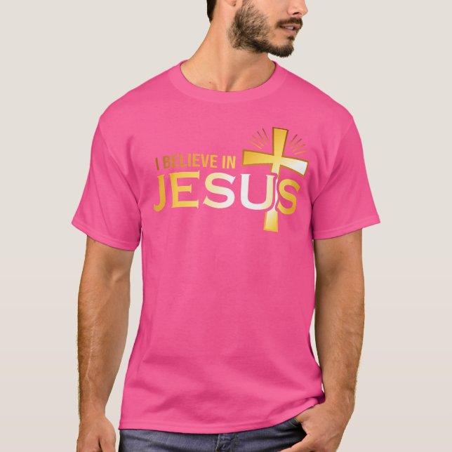 Camiseta Creo En Jesús - Cristiano (Anverso)