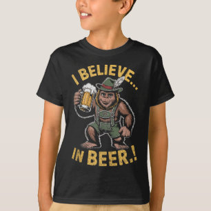 Camiseta Creo En La Cerveza Funny Pie Lederhosen Chiste Ta