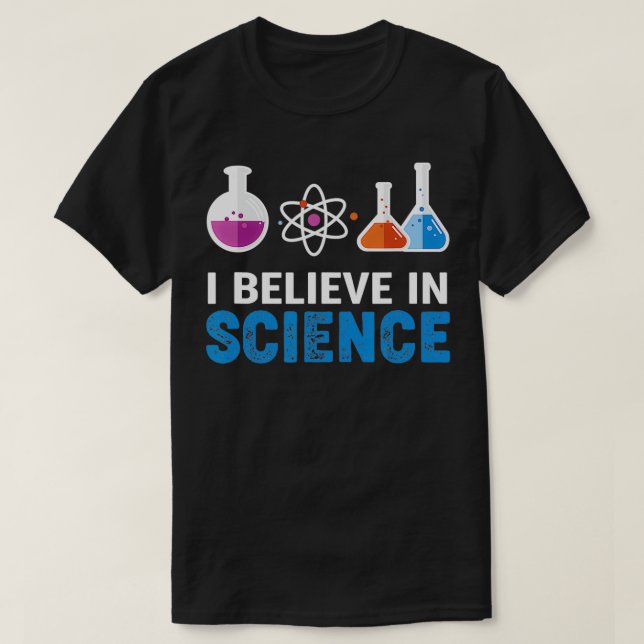 Camiseta Creo en la ciencia (Diseño del anverso)