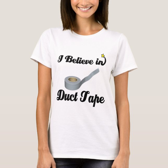 Camiseta creo en la cinta duct (Anverso)