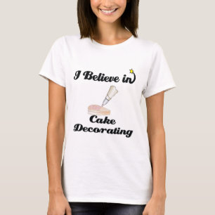 Camiseta creo en la decoración de pasteles