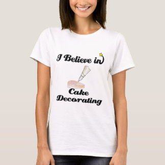 Camiseta creo en la decoración de pasteles