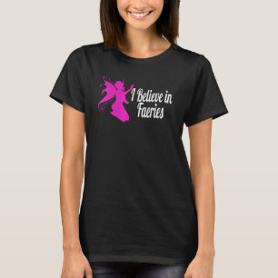 Camiseta Creo En Las Faderías Artsy Pink Fairy