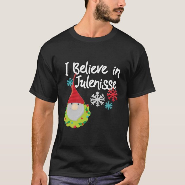 Camiseta Creo En Las Vacaciones Noruegas De Julenisse Nisse (Anverso)