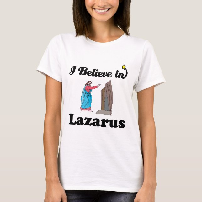 Camiseta creo en Lázaro (Anverso)