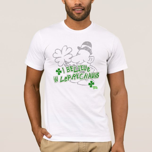 Camiseta Creo en Leprechauns (Anverso)
