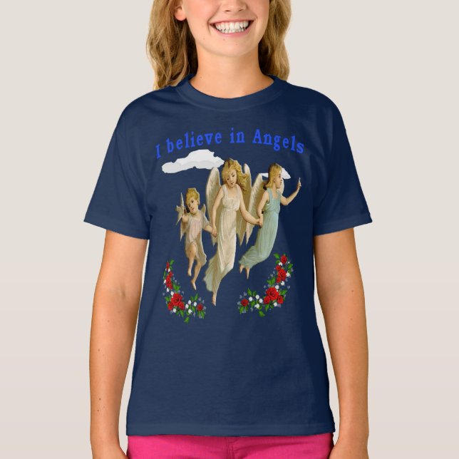 Camiseta Creo en los ángeles (Anverso)